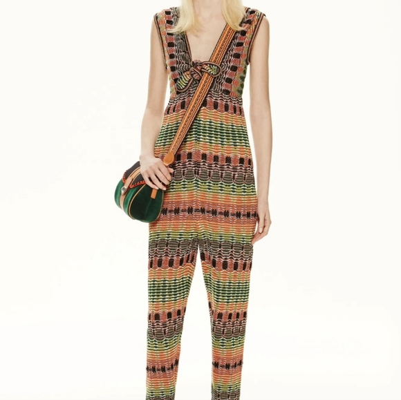M Missoni Striped Bow Jumpsuit Size 40/4 - Picture 2 of 16
